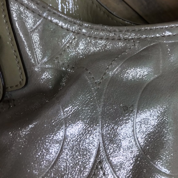 Coach Maggie Madison silver shimmer purse. - Picture 8 of 16